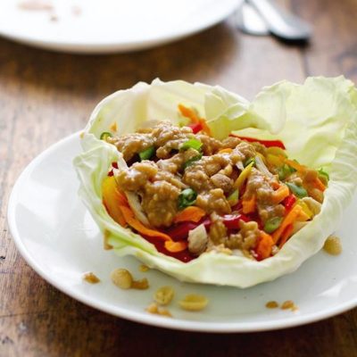 Light Thai Chicken Lettuce Wraps