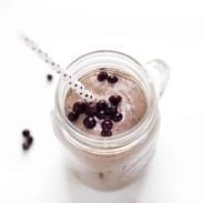 Honey and Wild Blueberry Smoothie - so simple and refreshing. A perfect start to the day! | pinchofyum.com