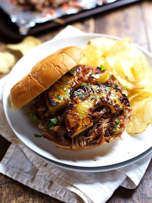 A picture of Grilled Pineapple Pork Sandwiches