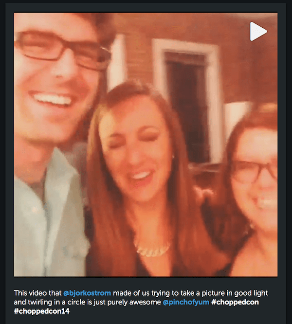 Skype video of three people.